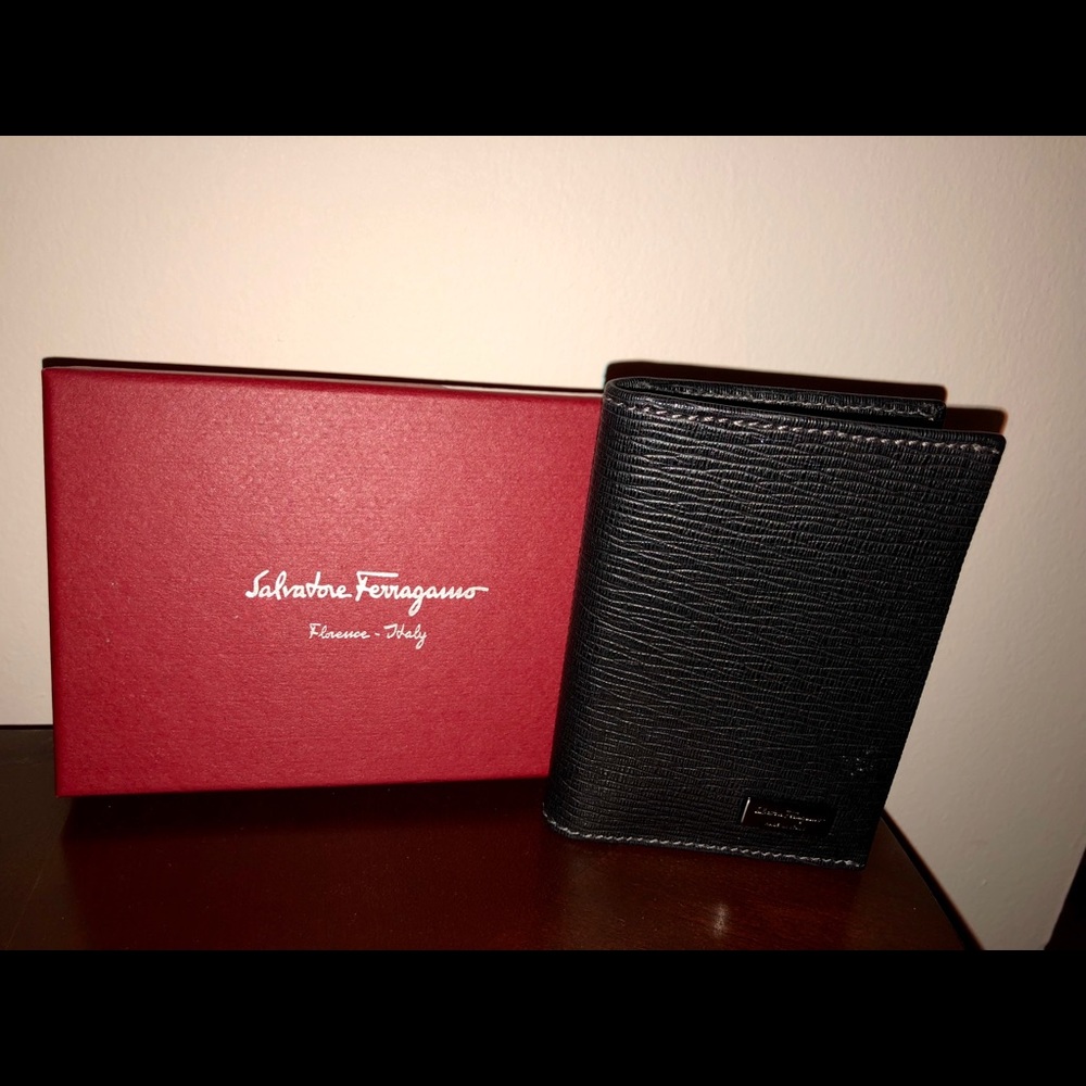 Ferragamo Credit Card Holder with Window ID